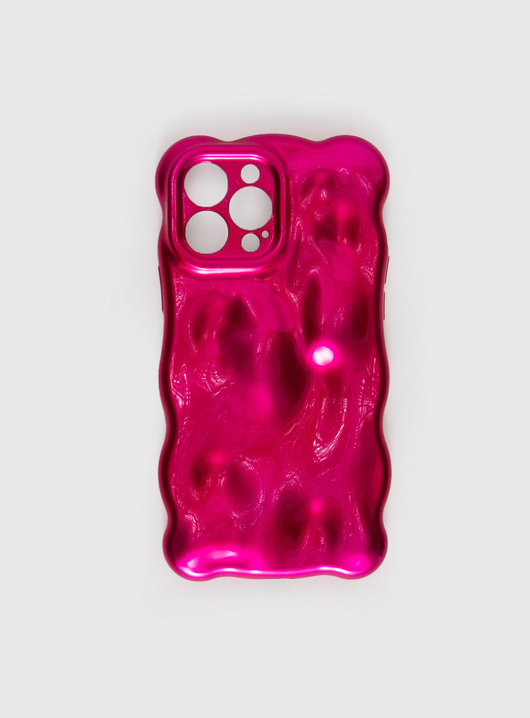 iPhone case Plastic clip on, wavy style, lightweight