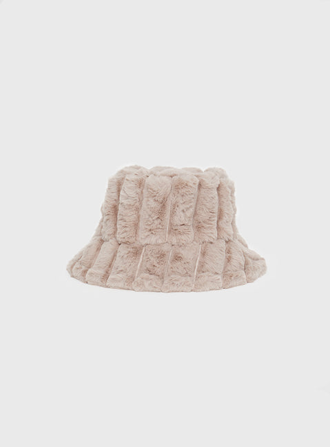 Teien Faux Fur Hat Brown