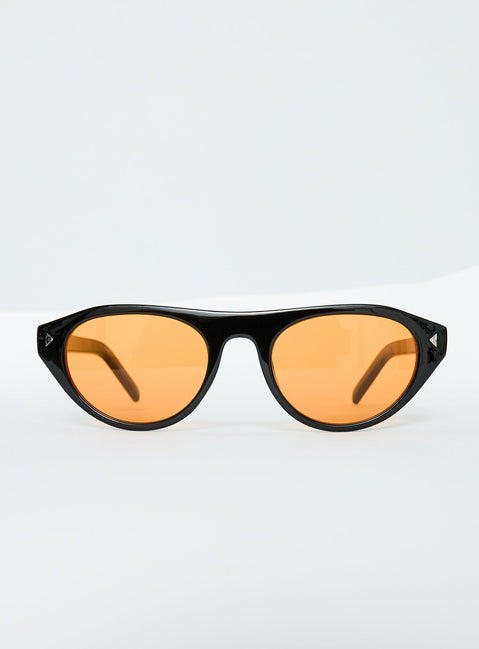 Full Focus Sonnenbrille Schwarz / Gelb