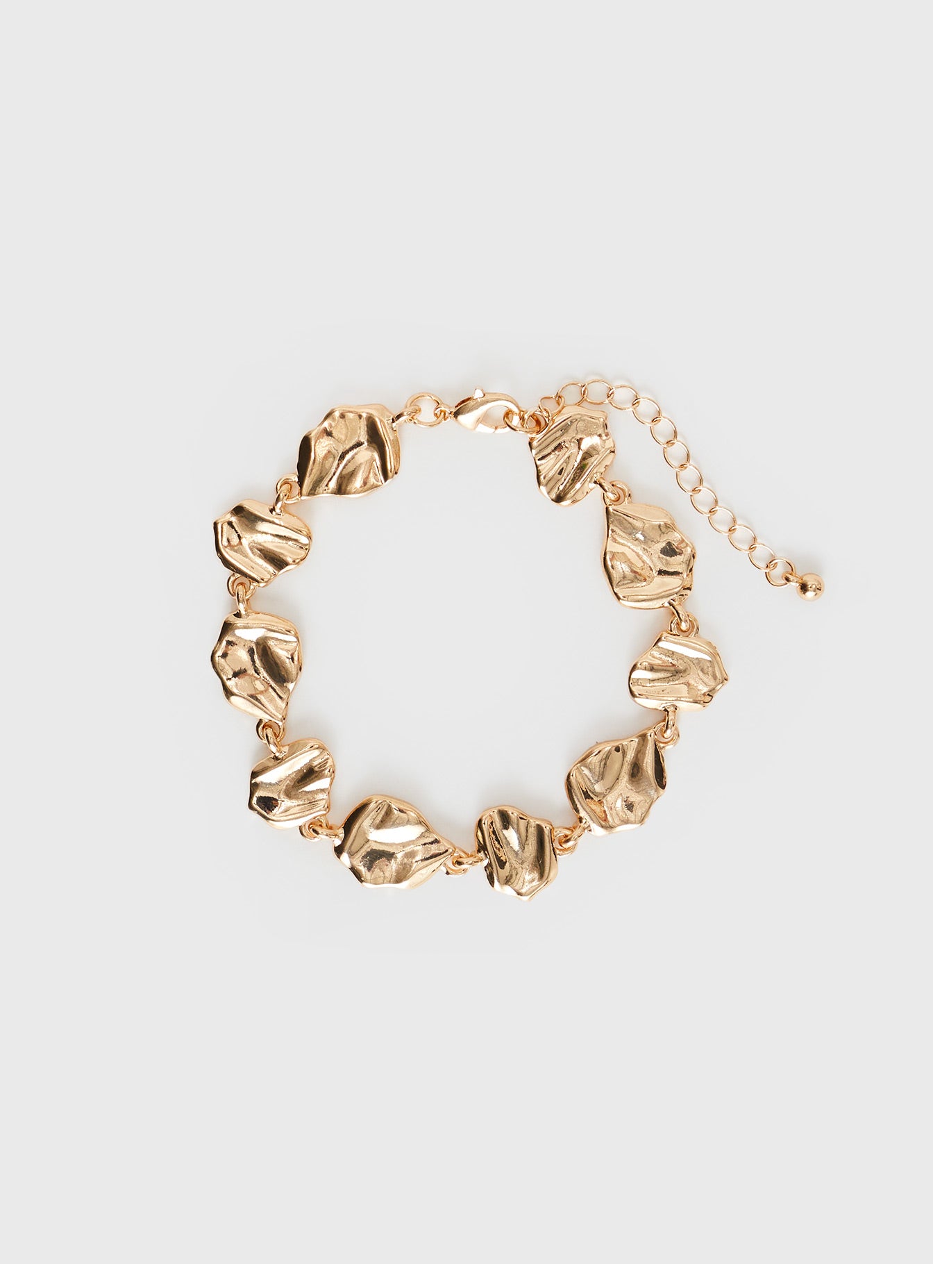 Gold-toned bracelet Heavy weight, lobster clasp fastening