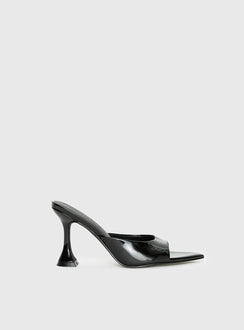 Let Love In Peep Toe Heels Black