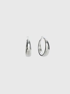 Raskin Hoop Earrings Silver