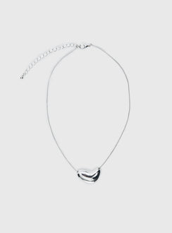 Noteworthy Pendant Necklace Silver