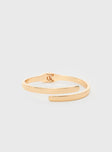 Gold-toned bangle Hinge opening, lightweight