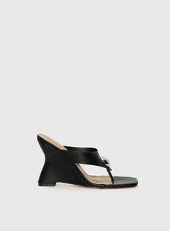 Gifted Thong Heels Black