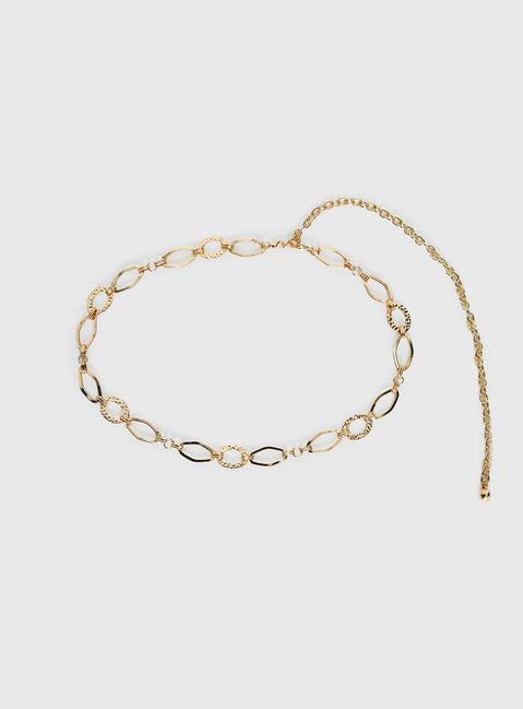 Qwin Chain Belt Gold