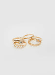 Elvira Ring Pack Gold