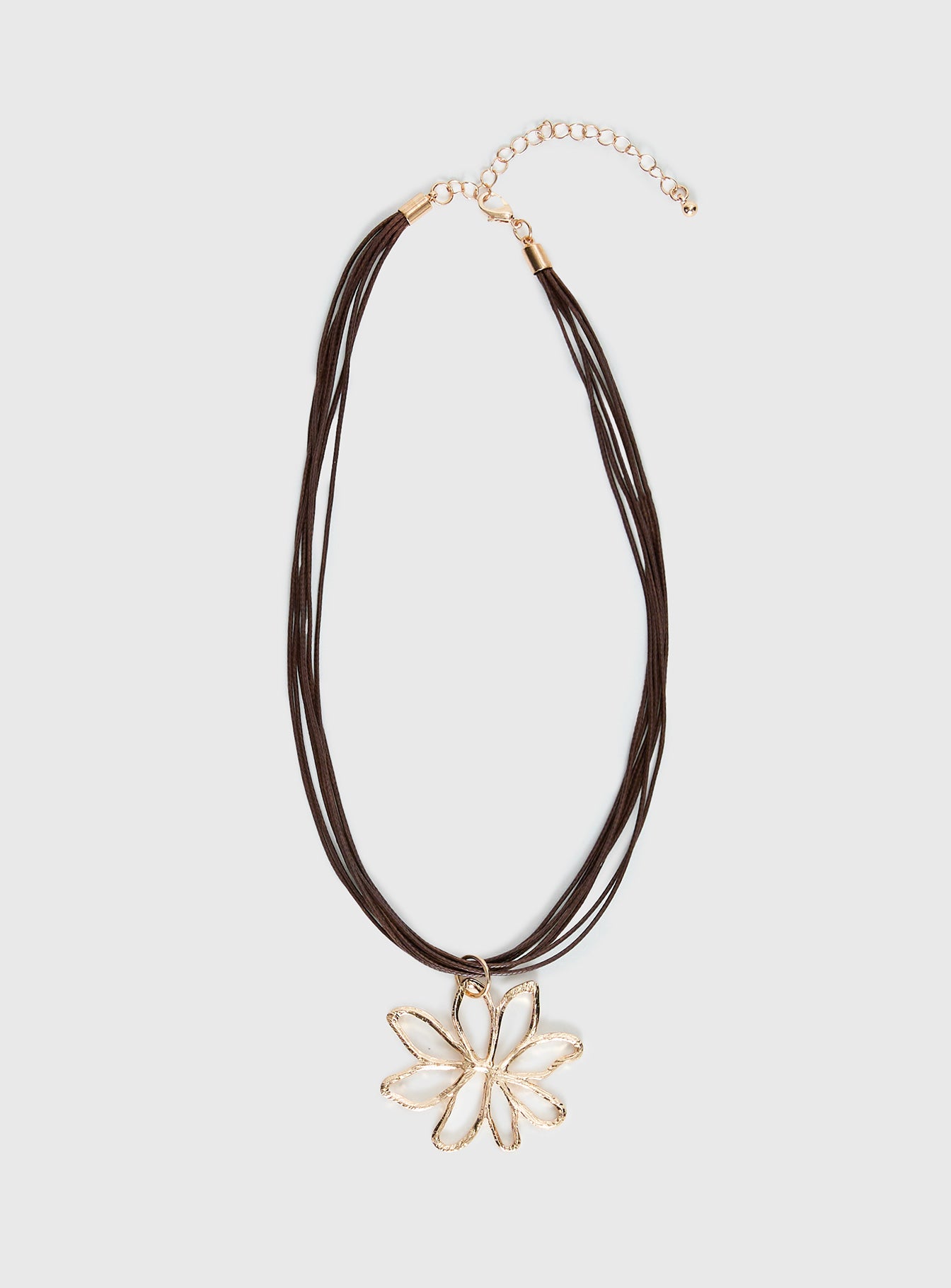 Sylvee Pendant Necklace Brown / Gold