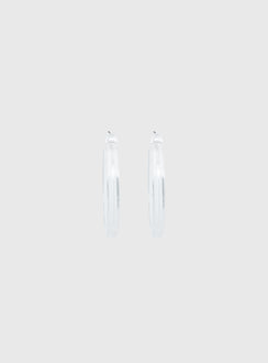 Stars Shine Hoop Earrings Clear