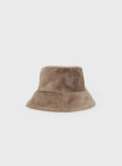 Theo Plush Bucket Hat Camel
