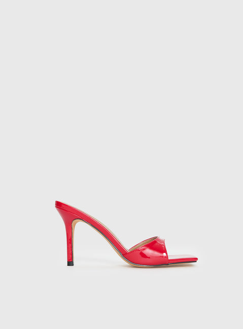 Caroline Heels Red