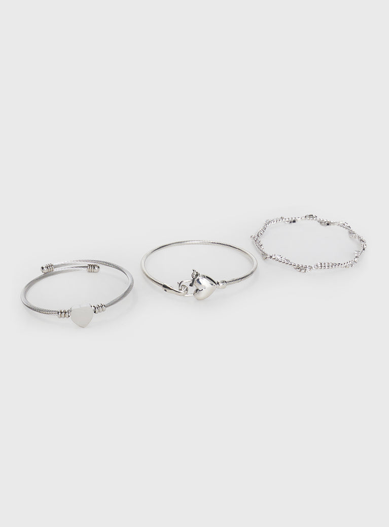 In The Moonlight Bracelet Pack Silver