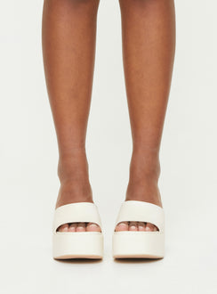 Maylor Platform Heels White