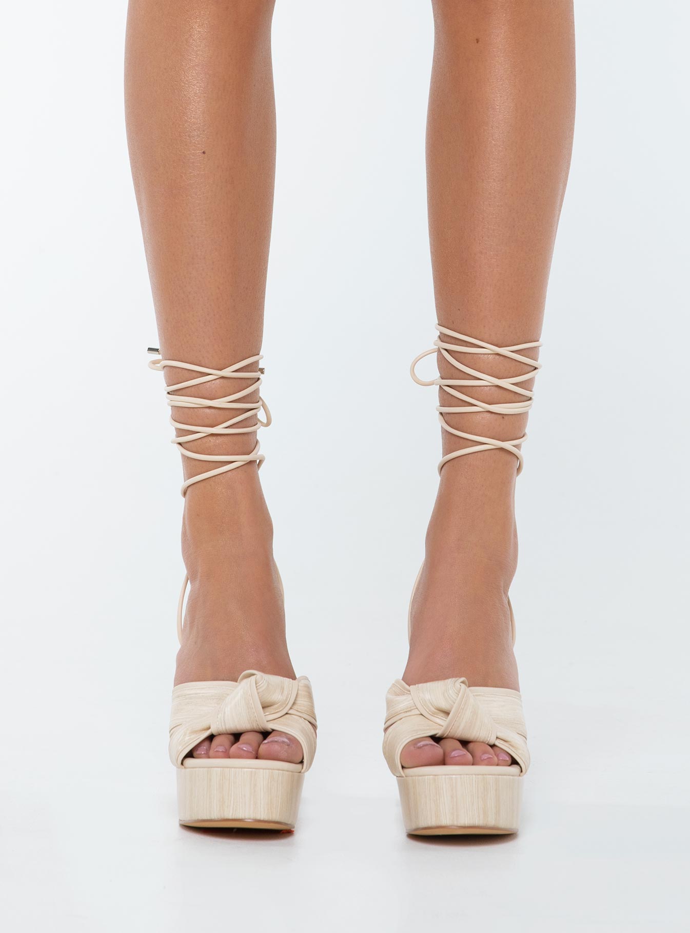 Stacked clearance platform sandals