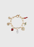 So Spicy Charm Bracelet Gold