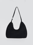 Reeves Bag Black Faux Suede