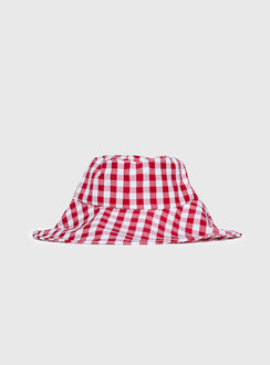 Leina Hat Red Gingham