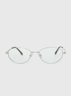 Aylaa Sunglasses Silver / Blue
