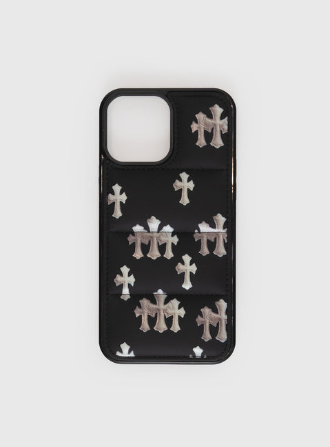 Federica iPhone Case Black