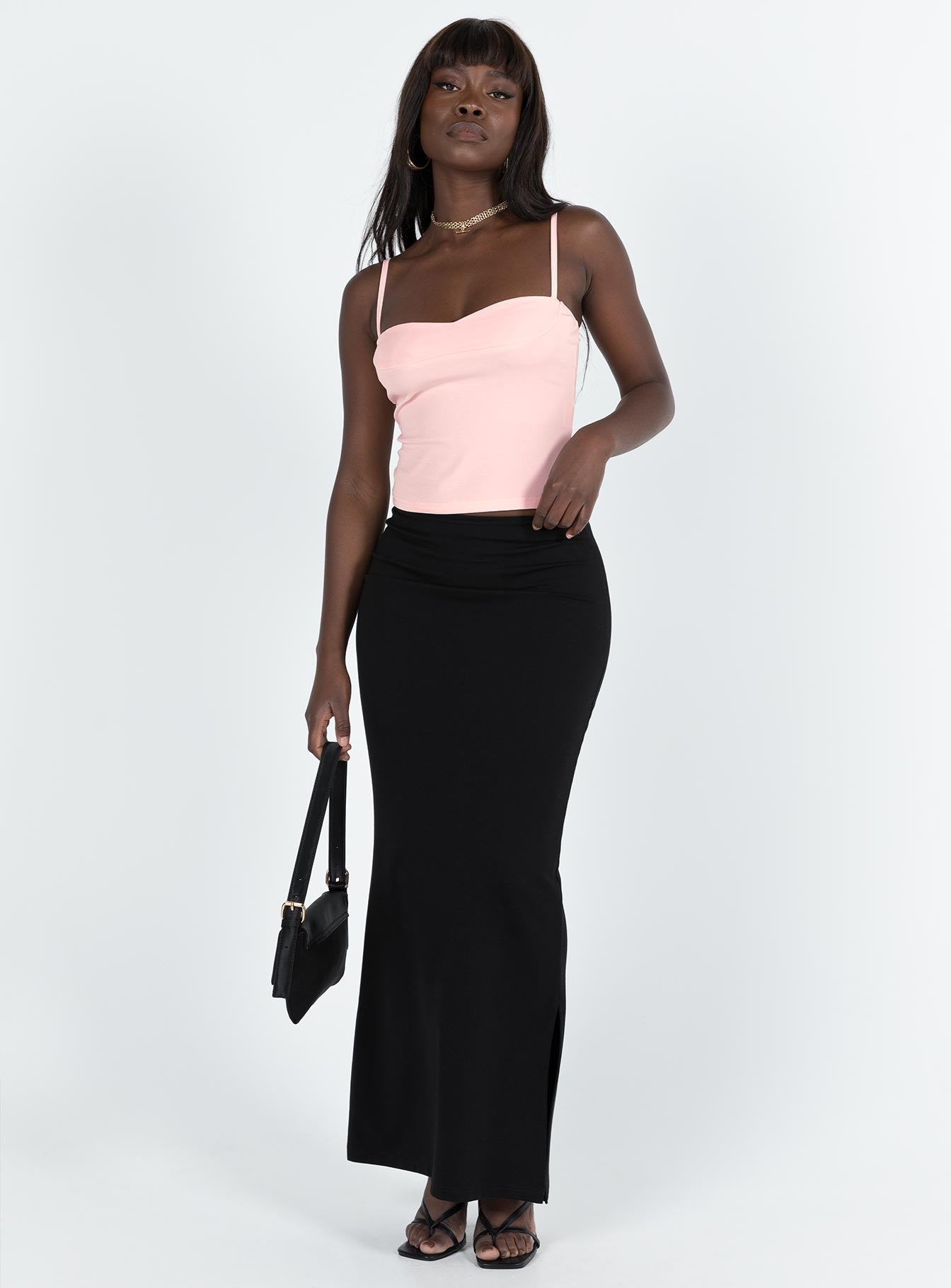 product Princess Polly Sleeveless Square Neck  Napier Top Pink