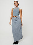 McGuane Denim Midi Skirt Princess Polly  Maxi 