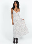 Princess Polly Sweetheart Neckline  Koko Maxi Dress White Floral