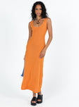 Princess Polly Plunger  Eberose Reversible Maxi Dress Orange