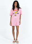 Princess Polly High Neck  Margarita Shirt Dress Pink