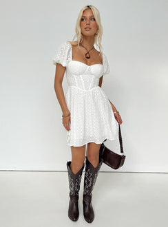 product Princess Polly Square Neck  Darso Mini Dress White