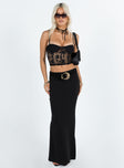 product Princess Polly Sleeveless Square Neck  Ranley Lace Bustier Top Black