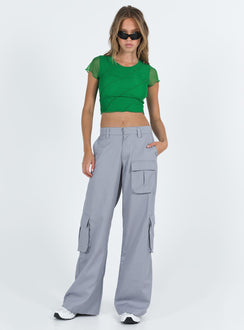 product Princess Polly Short Sleeves Square Neck  Mateo Top Green