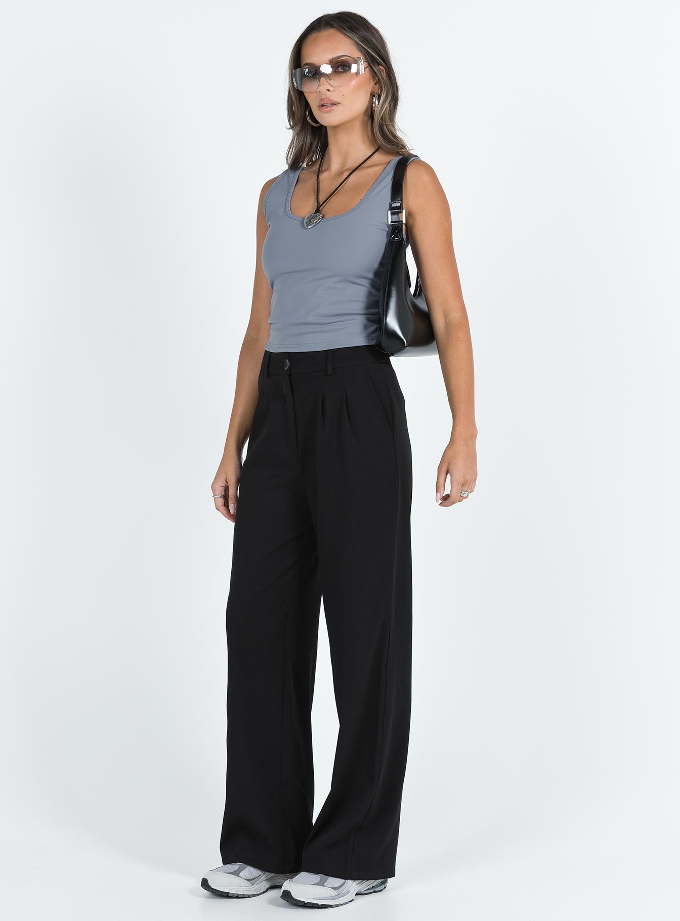 product Princess Polly Sleeveless Square Neck  Cardona Top Blue