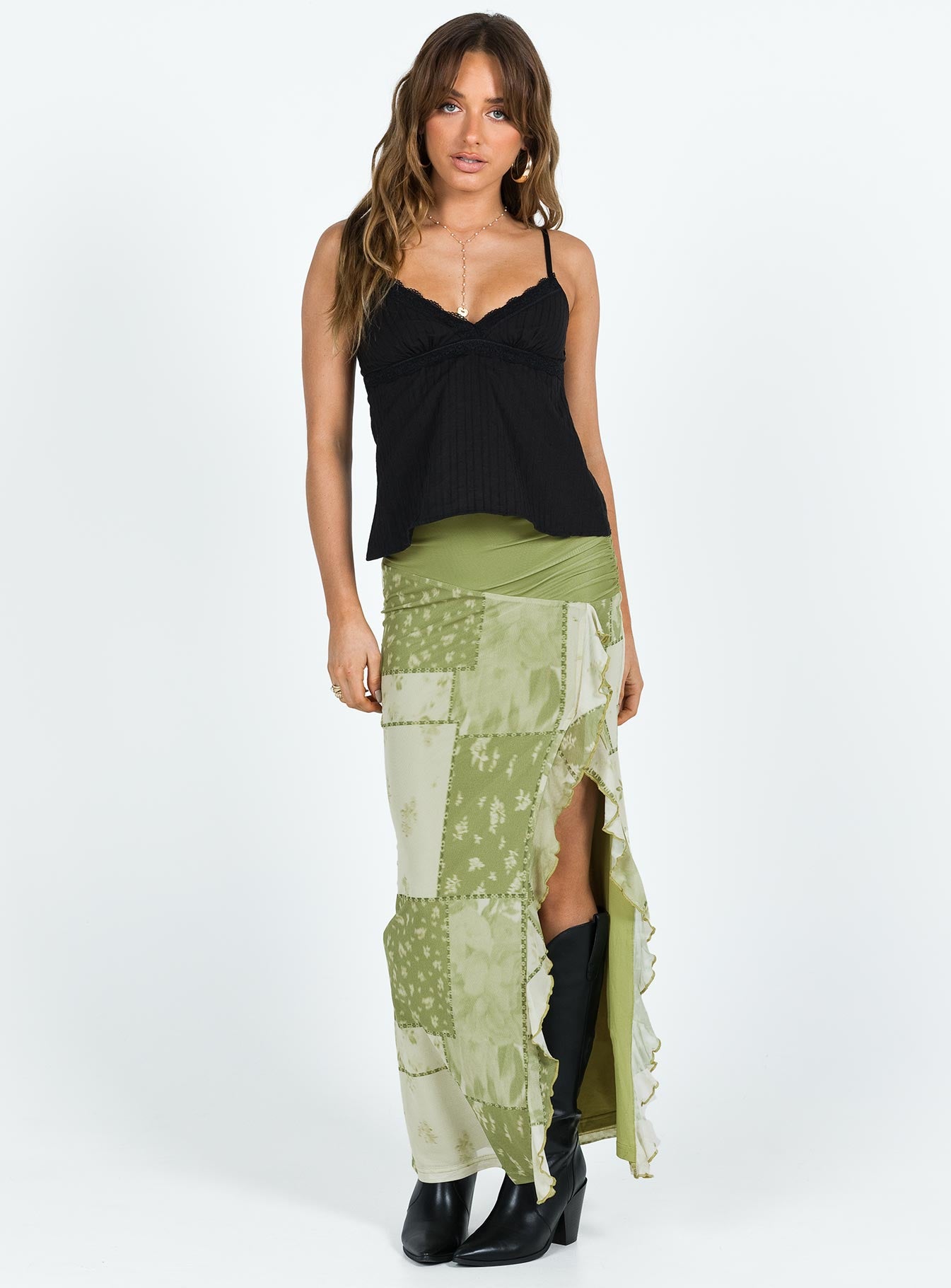 product Princess Polly Sleeveless Sweetheart  Lunya Top Black