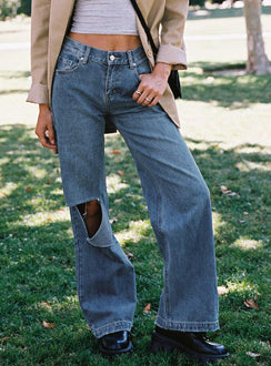 product Princess Polly Mid Rise  Livvy Jeans Mid Wash Denim