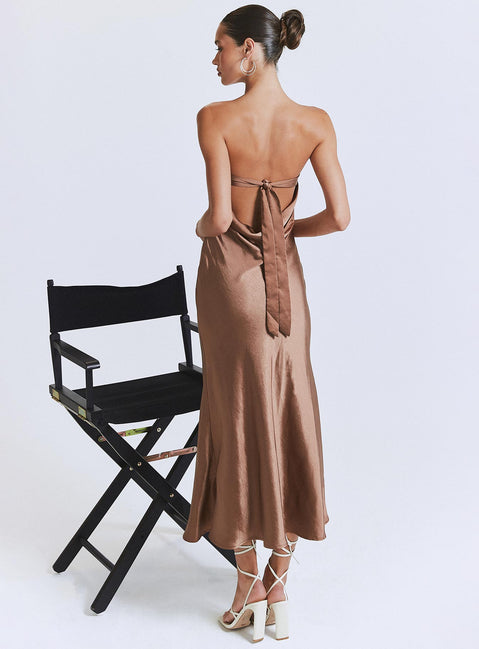 product Princess Polly Crew Neck  Haley Maxi Dress Brown