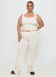 Sleepytea Pointelle Sleep Pant Multi Curve