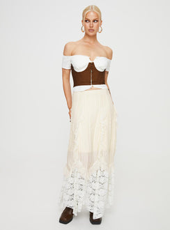 product Princess Polly Short Sleeves Sweetheart  Saturday Sinner Corset Brown