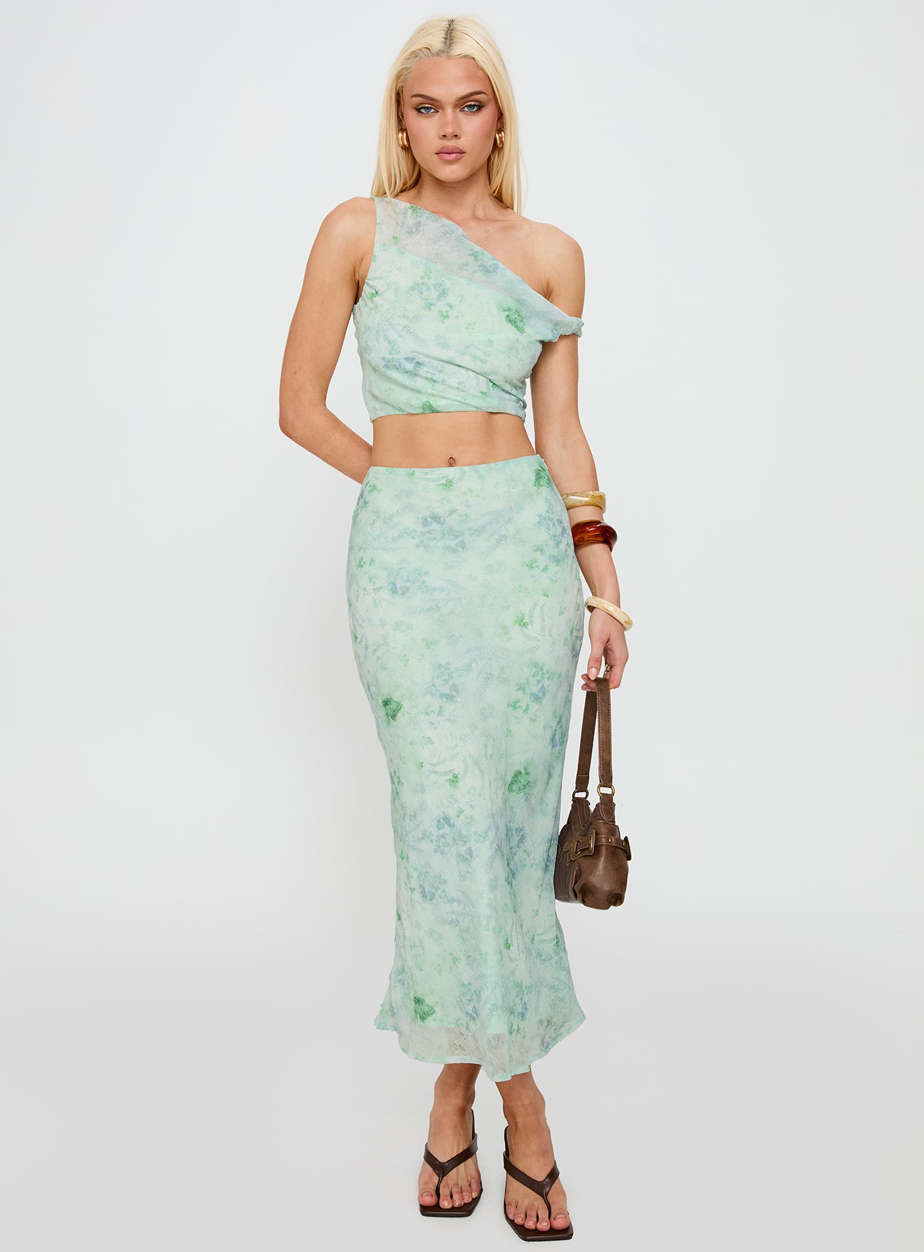 Devereaux One Shoulder Set Green