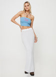 product Princess Polly Sleeveless Asymmetric Neckline  Princess Polly Cursive Tube Top Blue / Pink