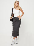 Crop top Slim fitting, one shoulder design, ruching at side, asymmetric hem