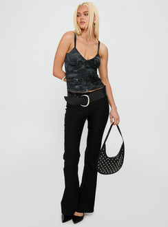 Attention On Me Top Black