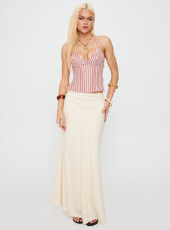 Candid Top Red Stripe