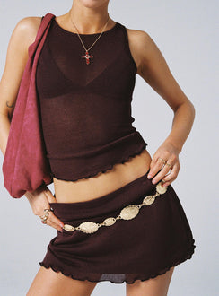 Audley Knit Set Brown