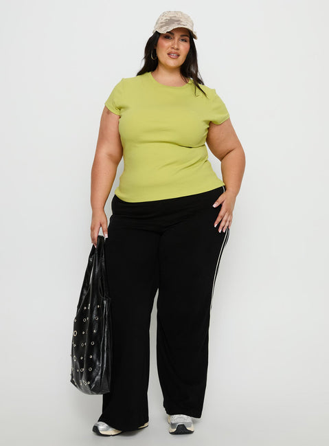 Baseline Longline Rib Top Green Curve