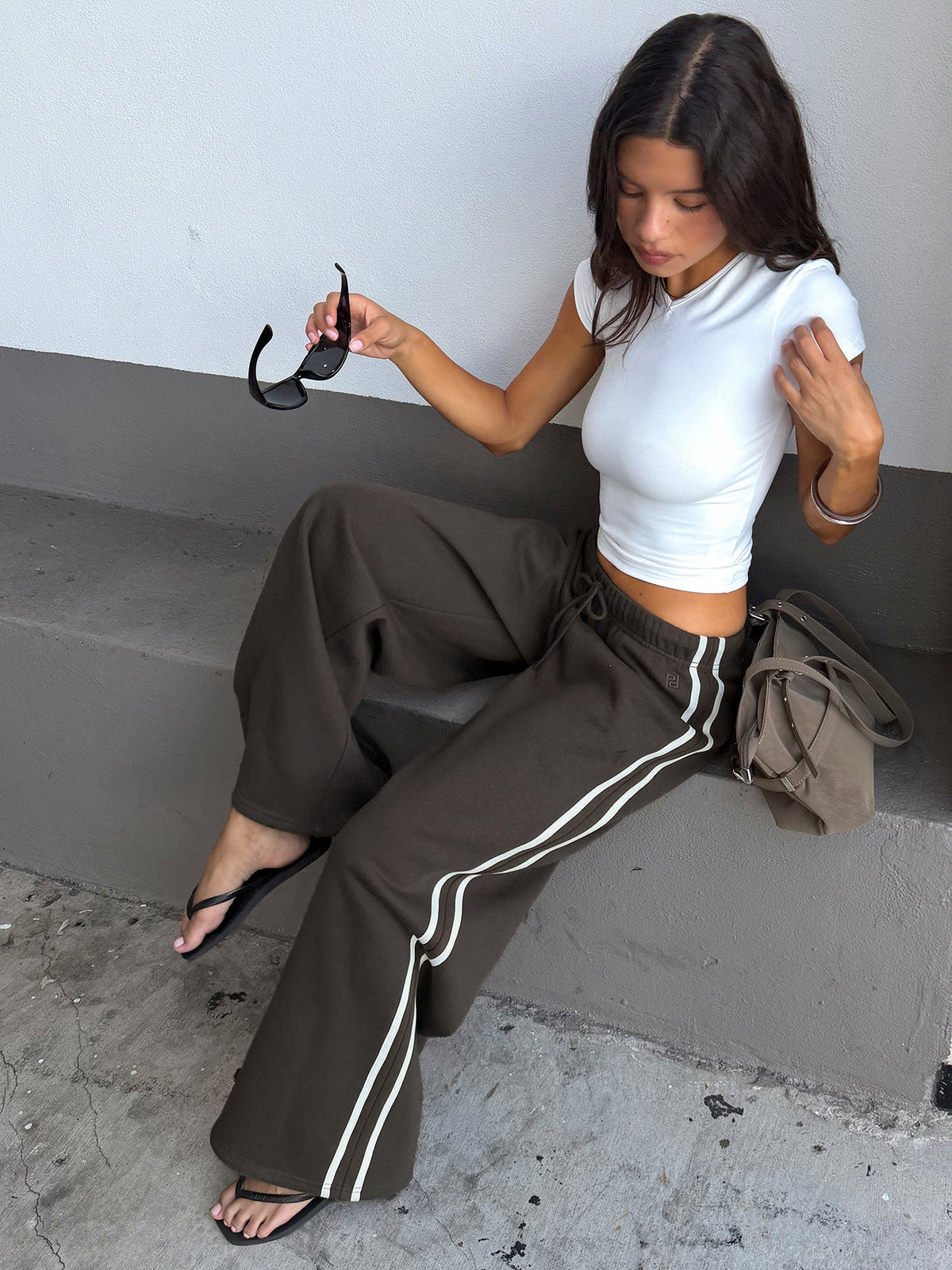 Kennah Weite Jogginghose Eisengrau