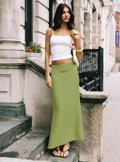 Eleganza Maxi Skirt Green