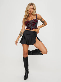 front view of model wearing Princess Polly Amirah Top Green Sleeveless Sweetheart 