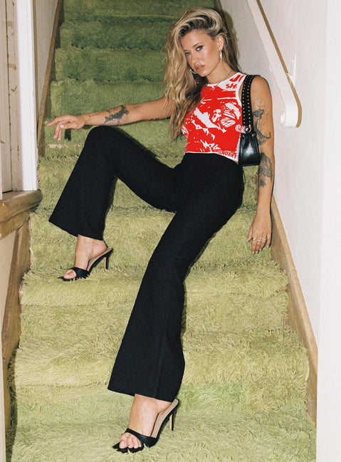 product Princess Polly High Waisted Pants High Waisted Pants  Kinkirk Flared Pants Black