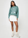 Tequila Crew Neck Sweatshirt Sage Princess Polly  regular 