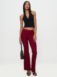 Kinkirk Flared Pants Burgundy